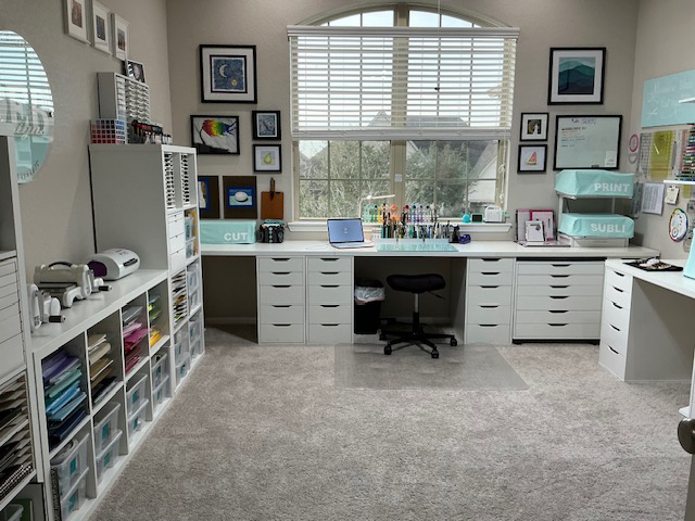 Clean Craft Room with IKEA and Stamp-n-Storage products