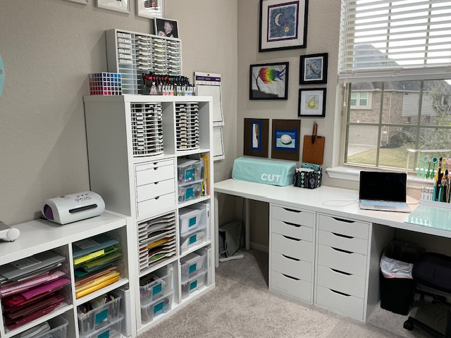 Clean Craft Room with IKEA and Stamp-n-Storage products