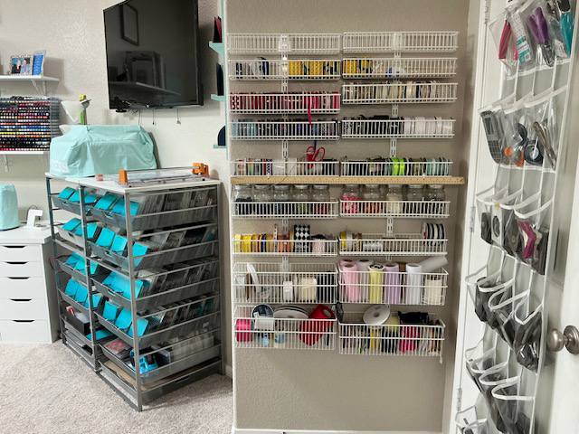 Clean Craft Room with IKEA and Stamp-n-Storage products