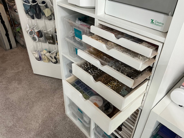 Clean Craft Room with IKEA and Stamp-n-Storage products