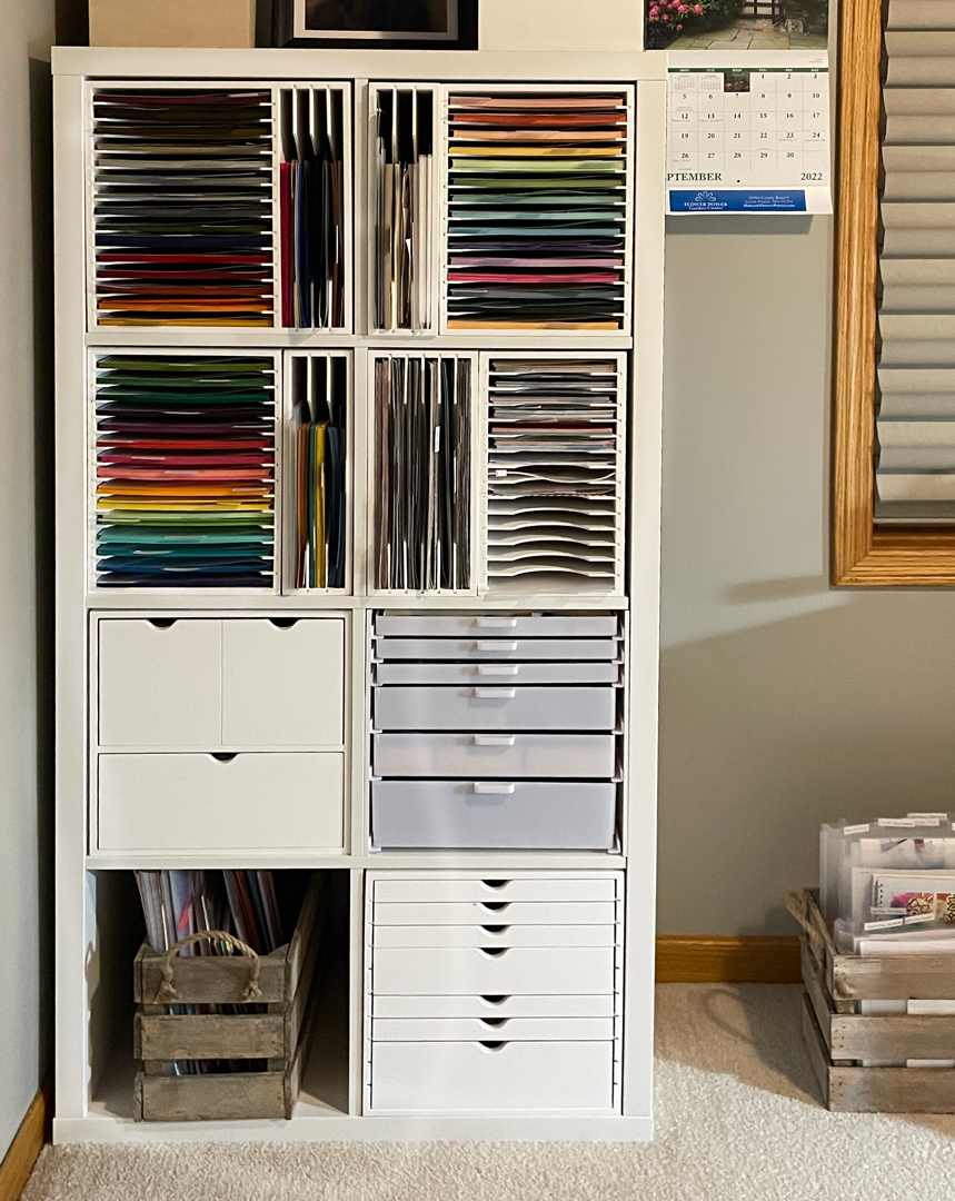 Stamp-n-Storage Paper Holder for 8.5x11 - 15 Slot (for IKEA Will fit Kallax  Shelving), 8.5x11 for IKEA - 15 Slot