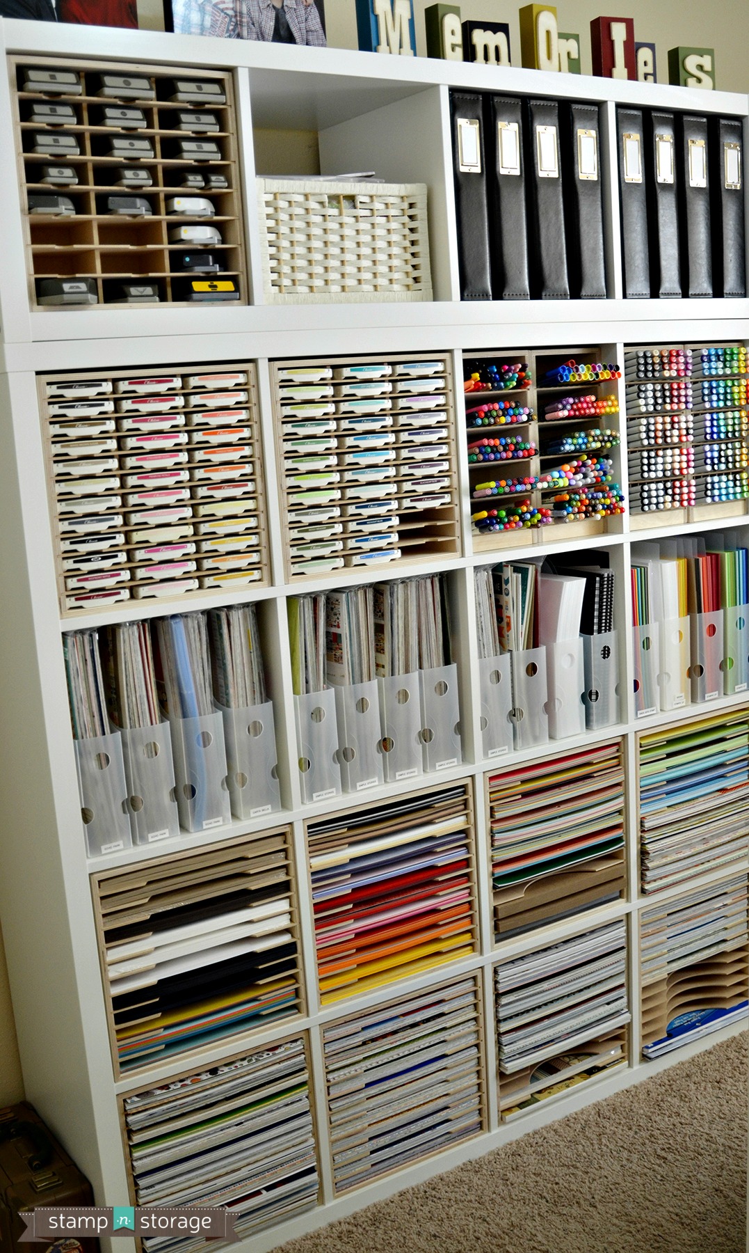 paper craft storage in ikea shelving stamp n storage