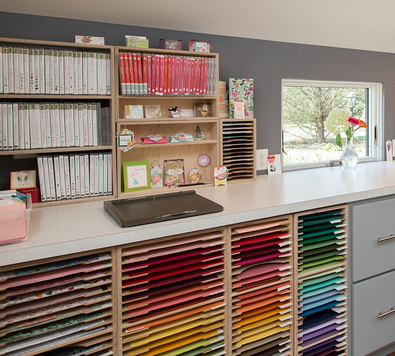 This craft room is dreamy & a Studio Showcase winner! - Stamp-n