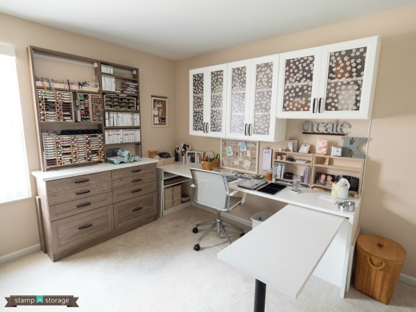 This craft room is dreamy & a Studio Showcase winner! - Stamp-n-Storage